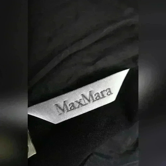 MAX MARA Navy Blue Stretch Unlined Merino Wool Blazer Jacket 36EU 4US Italy - Picture 10 of 11